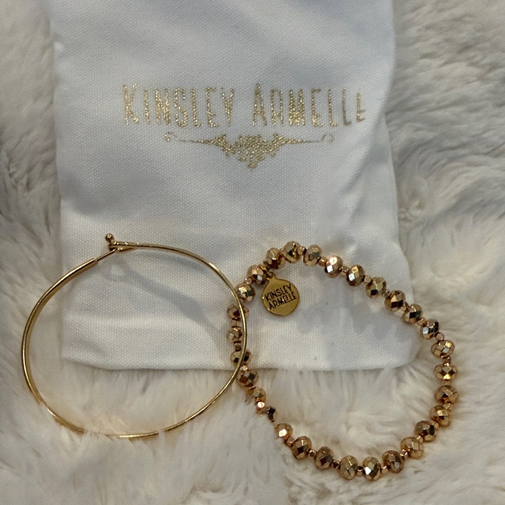 Kinsley Armelle Gold Bracelet Duo
